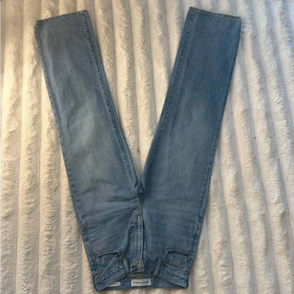 Denim Forum High Rise Jeans - Light Blue